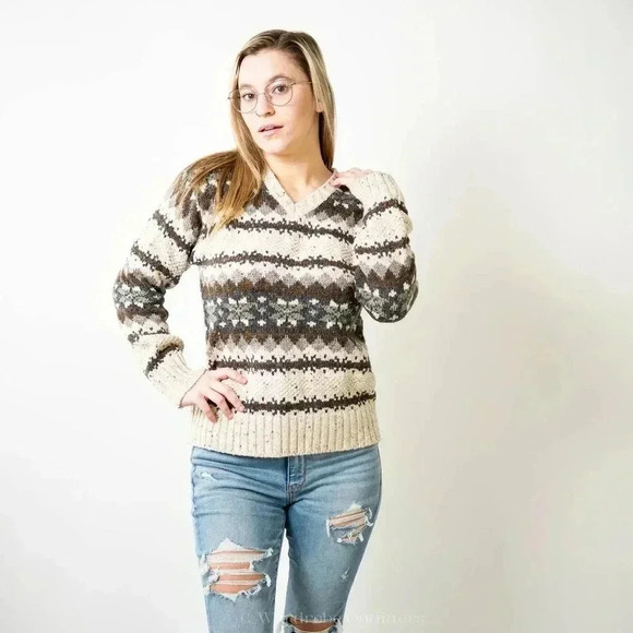 Vintage 90’s Chunky Knit Reference Point Sweater - S - Picture 1 of 8